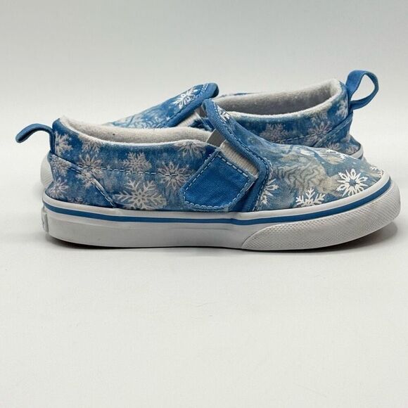 Vans Frozen Winter Theme Aplix Slip On Sneakers - Toddler US 9 - Picture 8 of 12
